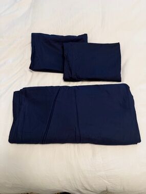 IKEA Navy Blue Duvet Cover Set
